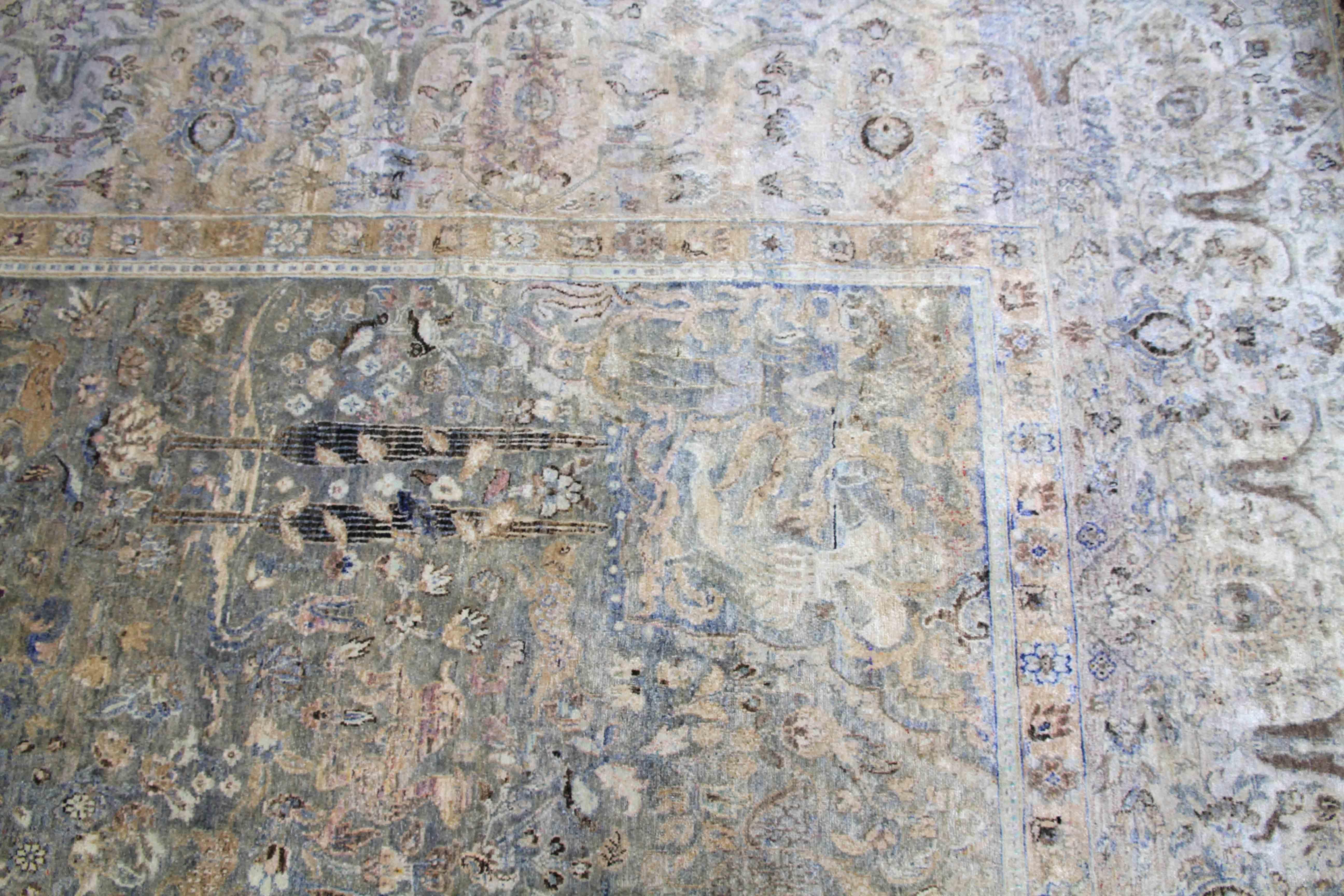 Hand Knotted Oversized Silk Rug 10'7''x17'4'' For Sale 2