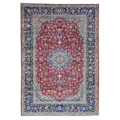 Hand Knotted Persian Esfahan 100 Percent Wool Oriental Rug