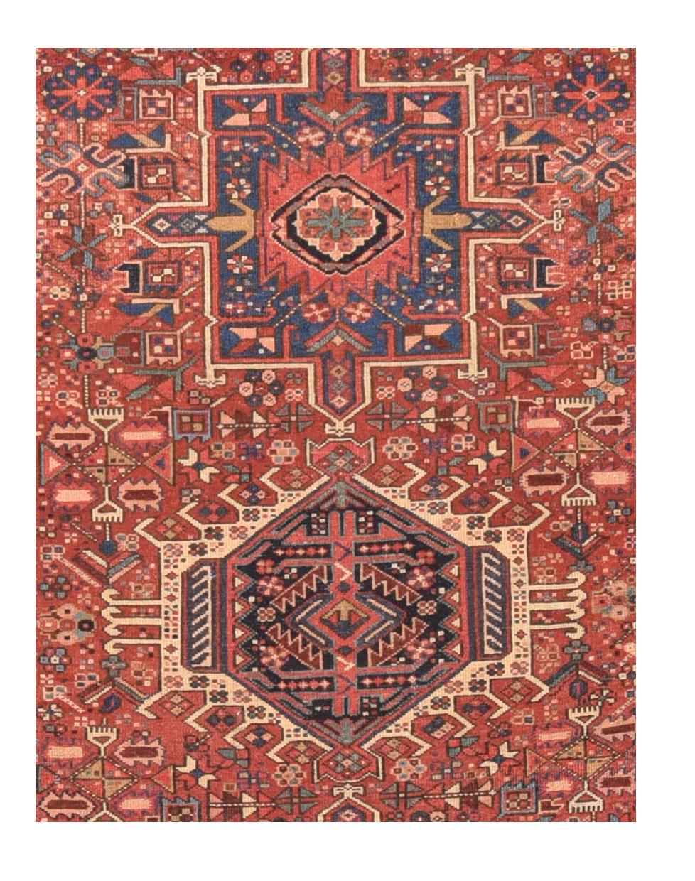 Asian Hand Knotted Persian Heriz  Wool