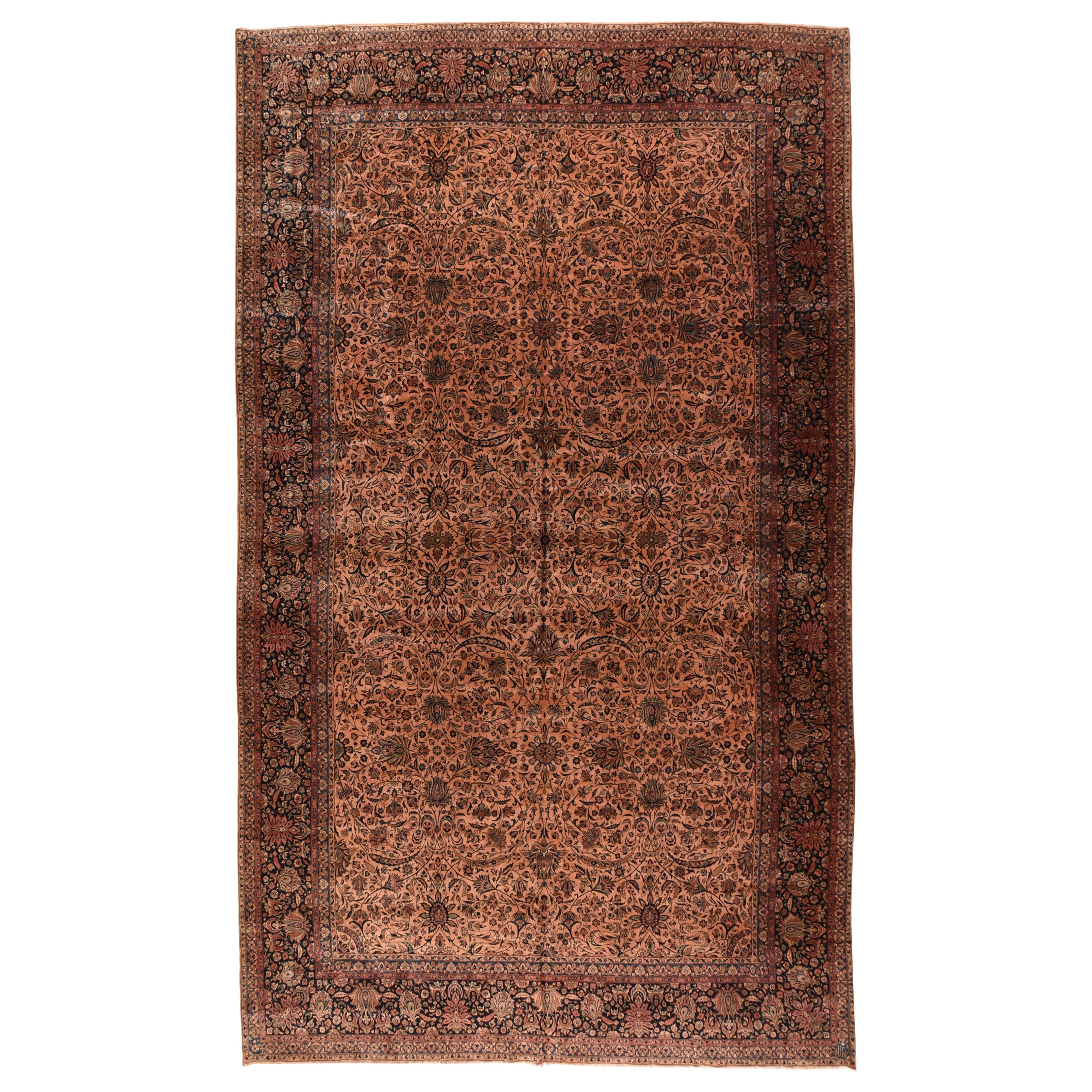 Antique Persian Manchester Kashan, circa 1900 For Sale at 1stDibs