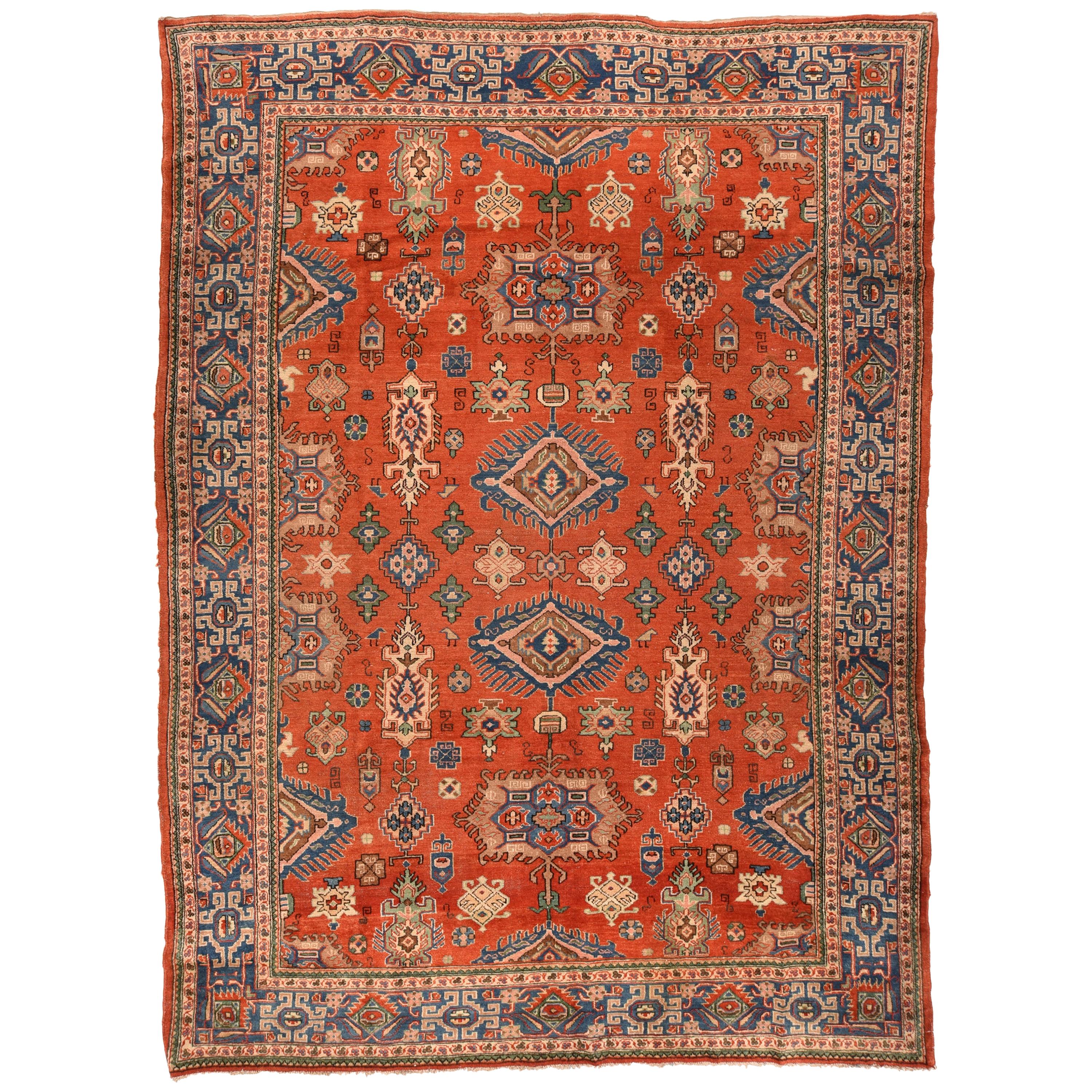 Hand Knotted Persian Malayer Wool For Sale