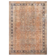 Handgeknüpfter persischer Teppich in Beige mit geometrischem All-Over-Muster  by Teppich & Kelim