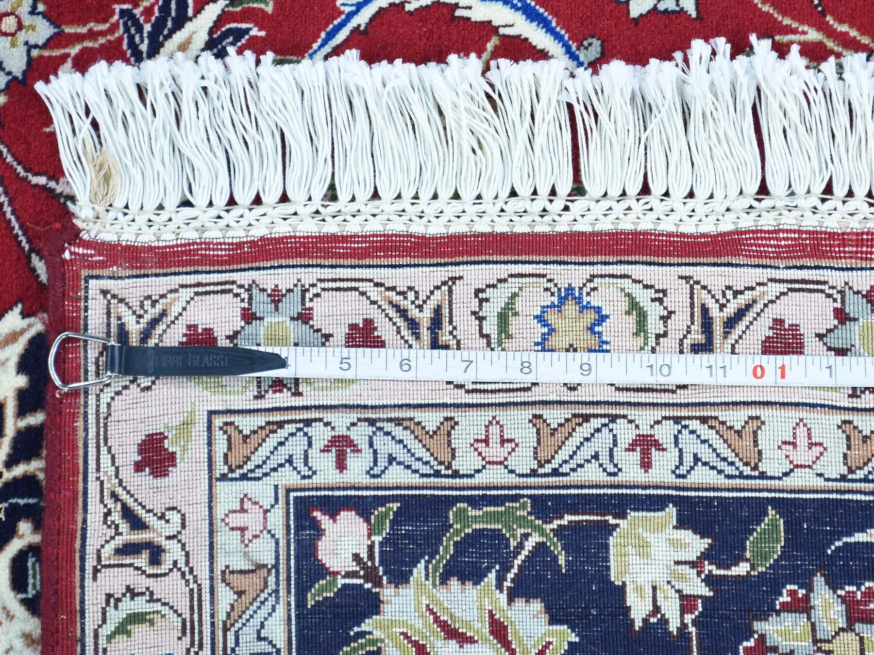 Handgeknüpfter persischer Orientteppich aus Tabriz Wolle und Seide 400 KPSI 5