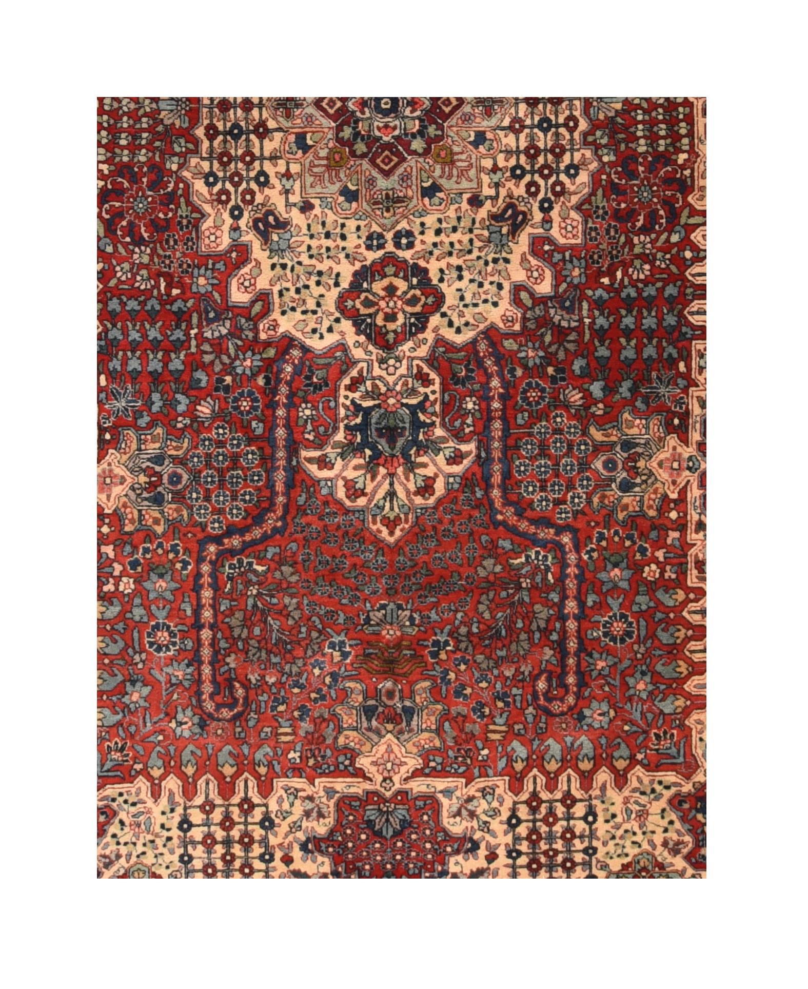 Asian Fine Persian Tabriz Rug 7’8 x 11'5