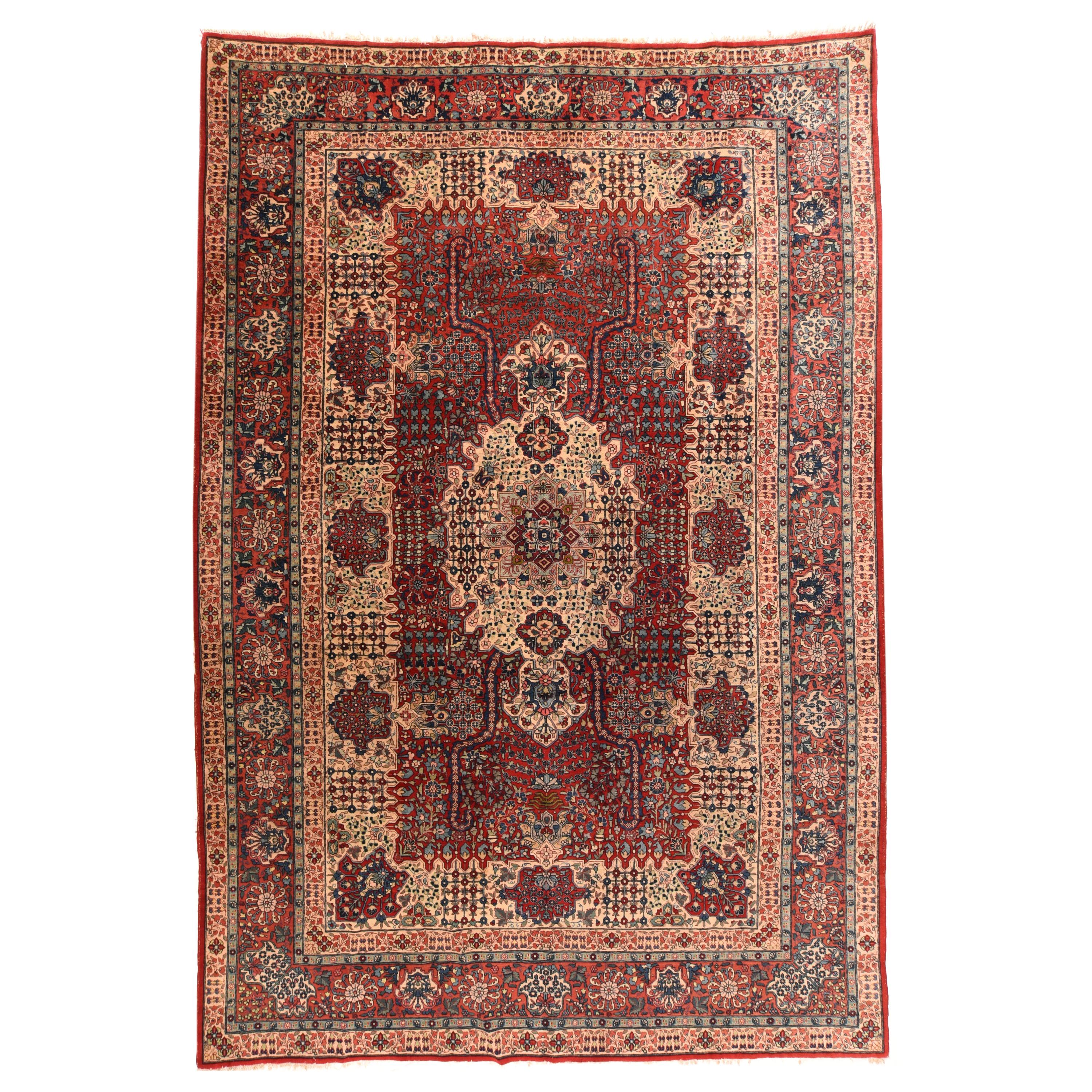 Fine Persian Tabriz Rug 7’8 x 11'5" For Sale