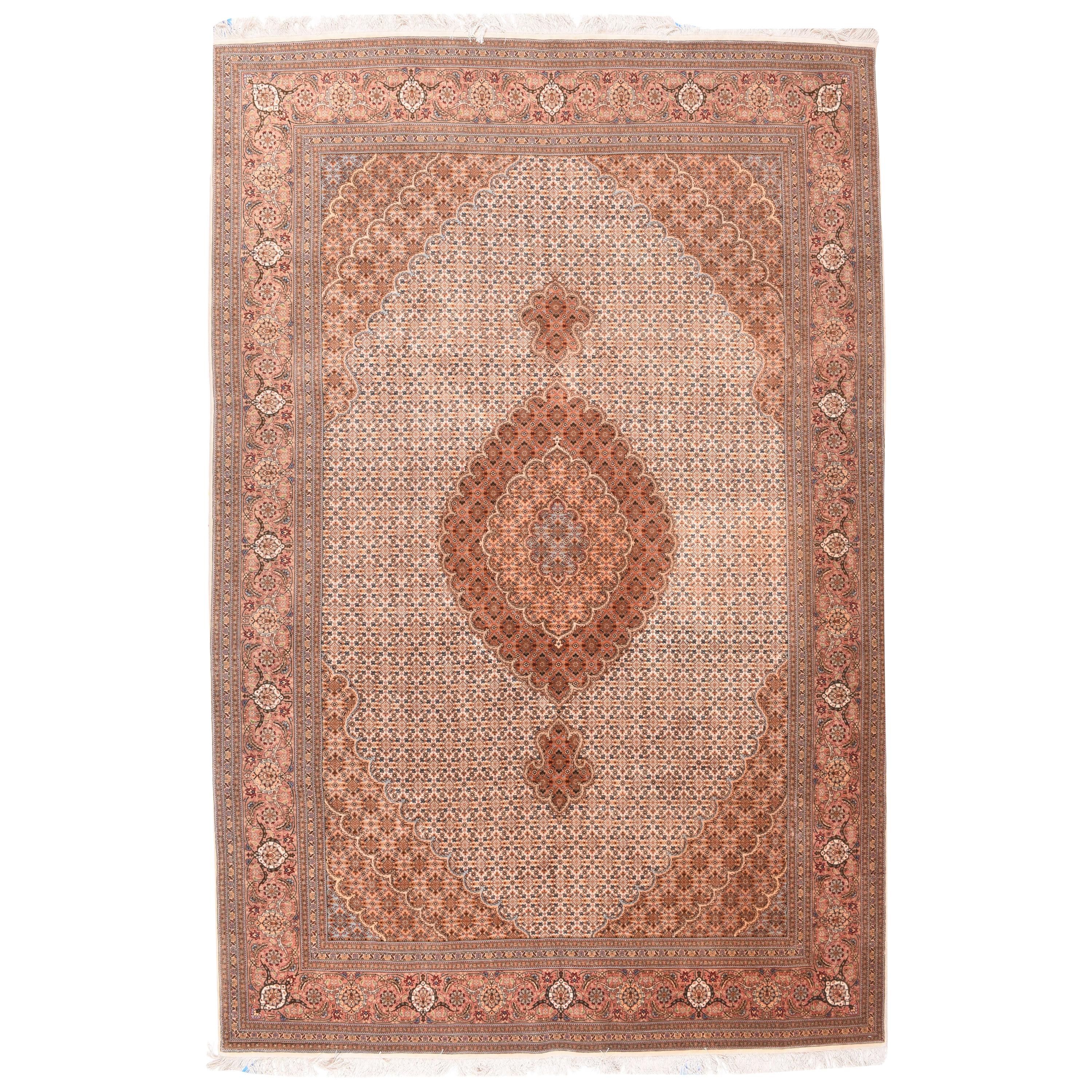 Tabriz-Teppich im Vintage-Stil 6'6'' x 10'3''