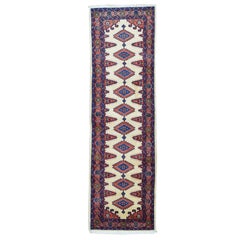 Hand Knotted Persian Viss Pure Wool Runner Oriental Rug