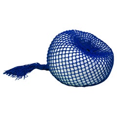 Hand-knotted Pouf - TRAP Lavander Big