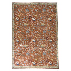 Hand Knotted Pure Wool Hunting Design Tabriz Peshawar Rug