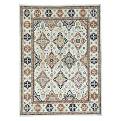 Hand Knotted Pure Wool Peshawar Khotan Design Oriental Rug