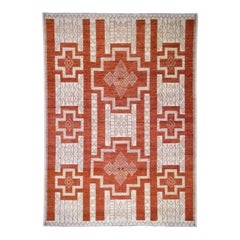 Hand Knotted Pure Wool Peshawar with Southwestern Motifs Oriental Rug