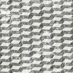 21st Century Carpet Rug Brera in Himalayan Wool and Silk White, Gray, Blue