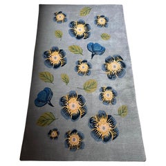 Hand Knotted Rug Design ‘ Let Us Plant a Rosegarden’