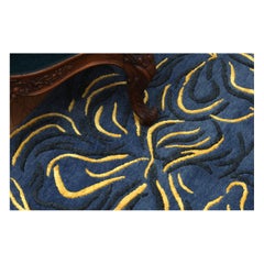 Tapis noué à la main Design 'Water Lilies' (nénuphars)