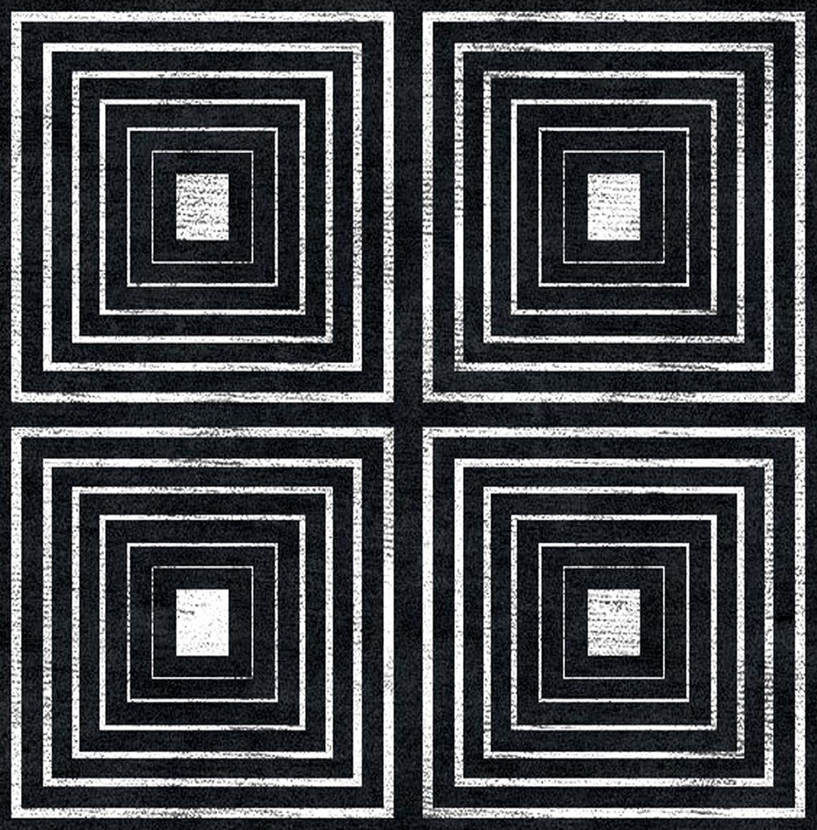 Dsquared captures the observer's attention due to a repeated concetric module made of simple squares that gives an outstanding 3-dimensional effect to this contemporary and optical rug.
This rug is hand knotted in Nepal by our artisans by using 50%