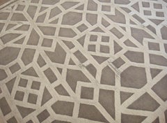 21st Century Carpet Rug Dynasty in Himalayan Wool and Silk Gray