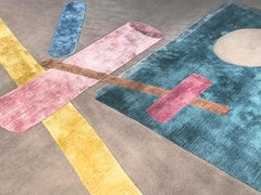 21st Century Carpet Rug Elements by Fabien Cappello in Himalayan Wool and Silk