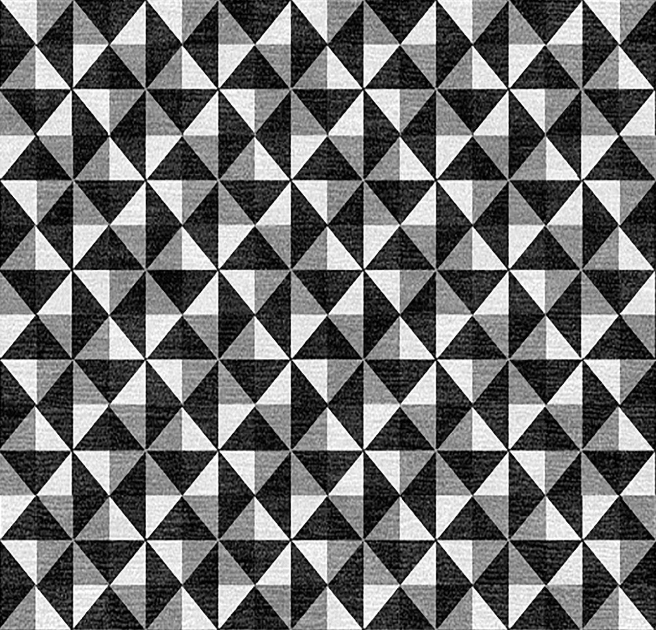 21st Century Carpet Rug Illusion aus Himalaya-Wolle und Seide Schwarz:: Grau:: Weiß im Zustand „Neu“ im Angebot in Milan, IT