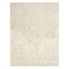 21st Century Carpet Rug Marrakesh in Himalayan Wool and Silk White, Ivory