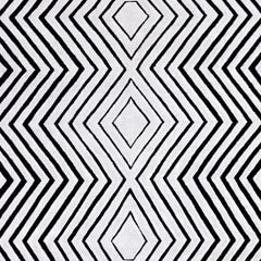 21st Century Carpet Rug Proxima in Himalayan Wool and Silk Black, White