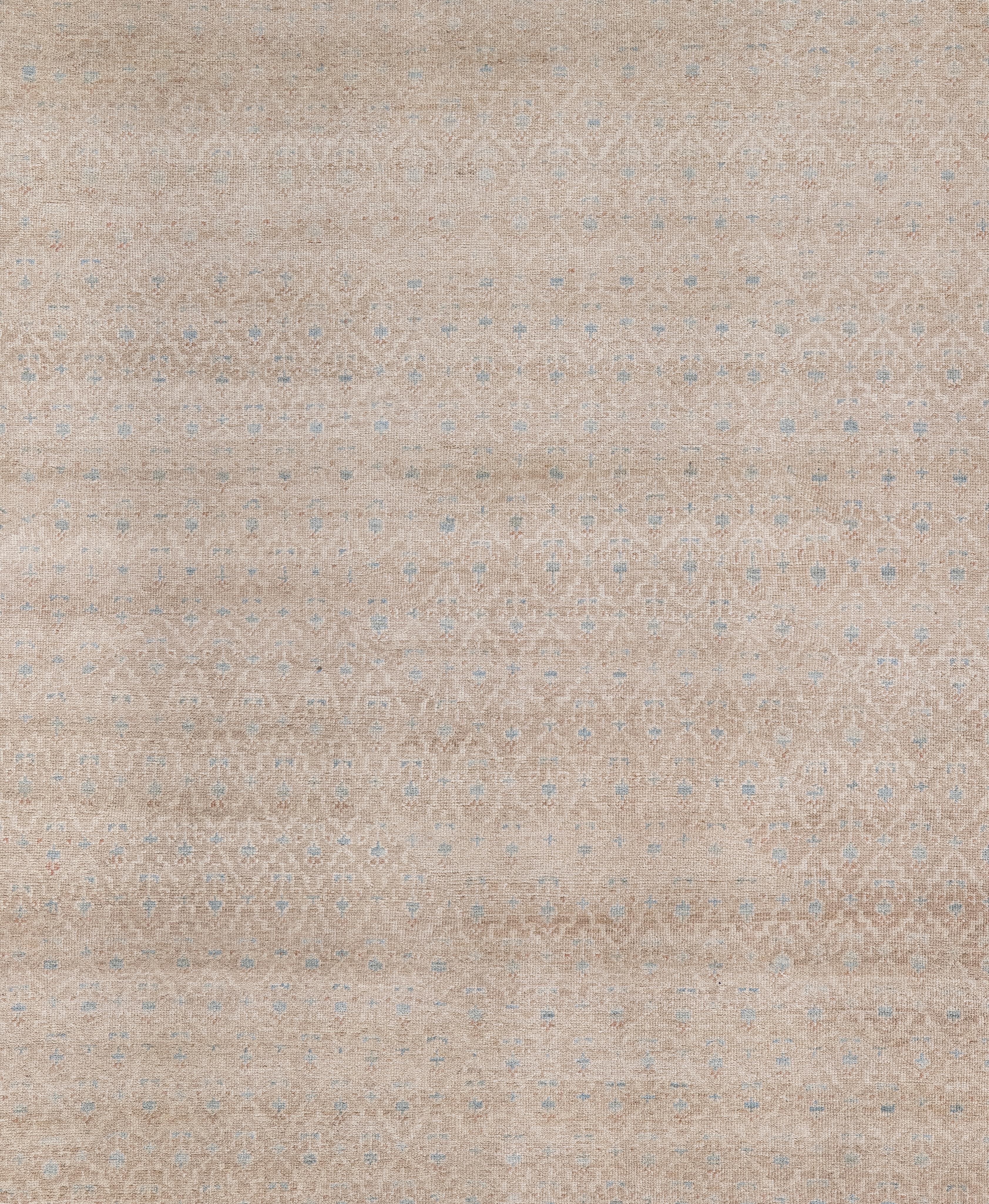 Laine Tapis Serab noué à la main dans des tons chameau et sable avec des teintures organiques, Persan en vente