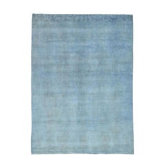 Hand Knotted Silver Wash Peshawar Oriental Rug