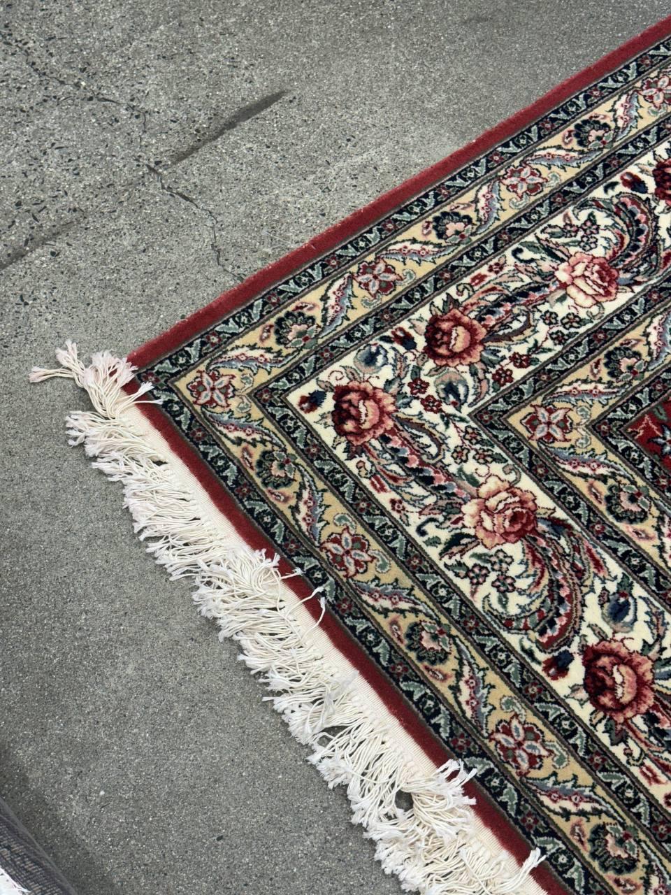 Handgeknüpfter sino-persischer Tabriz Teppich in Zimmergröße - 9' x 12'11 (Wolle) im Angebot