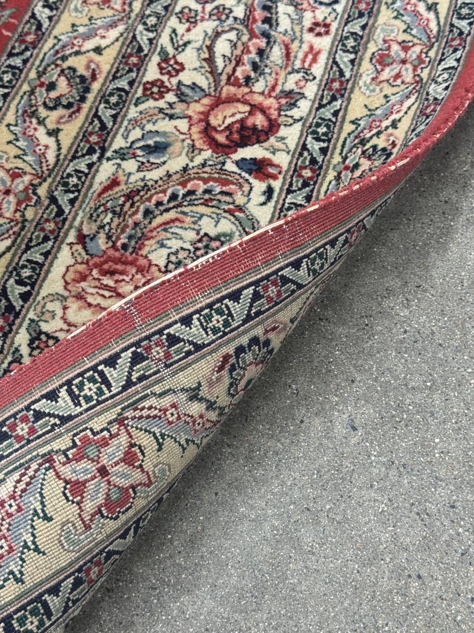 Handgeknüpfter sino-persischer Tabriz Teppich in Zimmergröße - 9' x 12'11 im Angebot 1