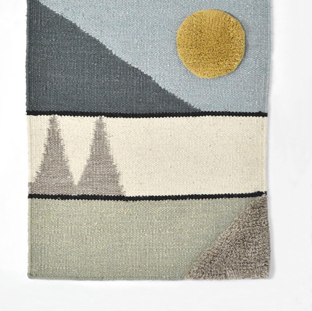 Handgeknüpftes Textilplakat #7 von Lyk Carpet (Postmoderne) im Angebot