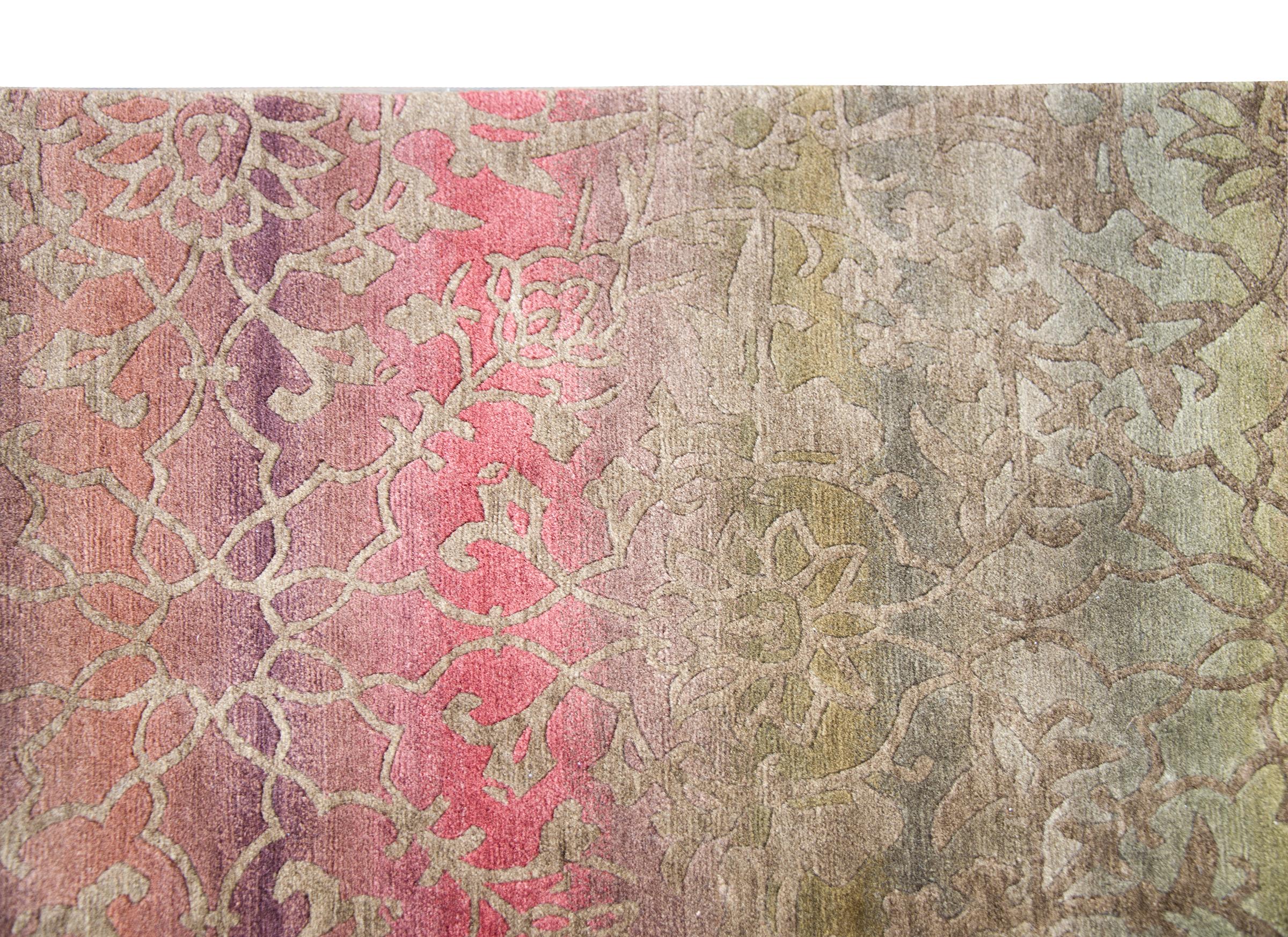 Hand-Knotted Tibetan Rug For Sale 5