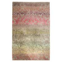Rhizomes 4 Colorful Hand Knotted Rug by Charlotte Culot For Sale at 1stDibs