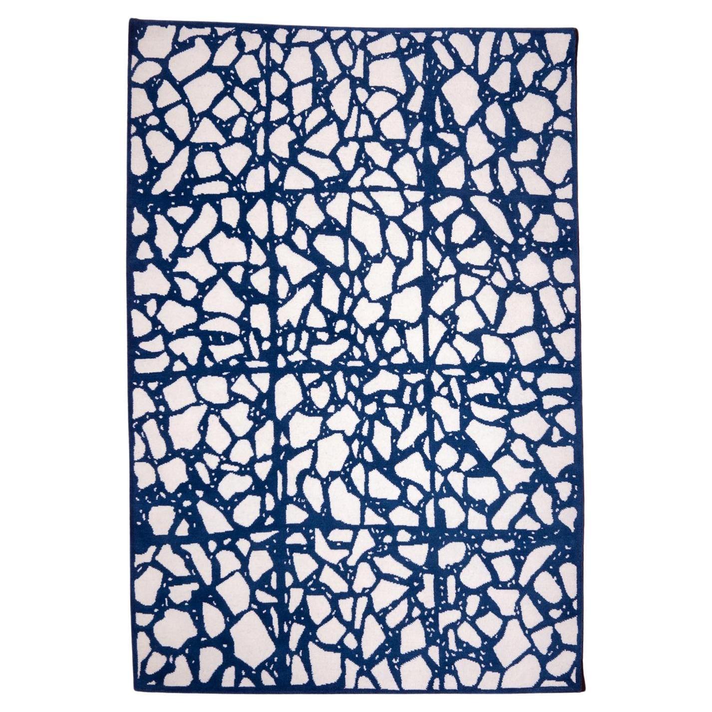 Hand Knotted Tibetan Terrazzo Modern Wool Rug, Handmade, Custom Pattern & Colors For Sale