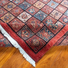 Hand-Knotted Turkish Qashqai Wool Rug with Patchwork Design, 8' x 10'