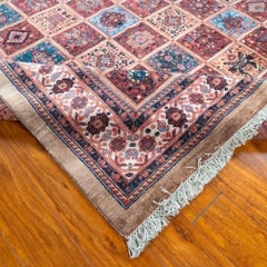 Hand-Knotted Turkish Qashqai Wool Rug with Patchwork Design, 8' x 10'