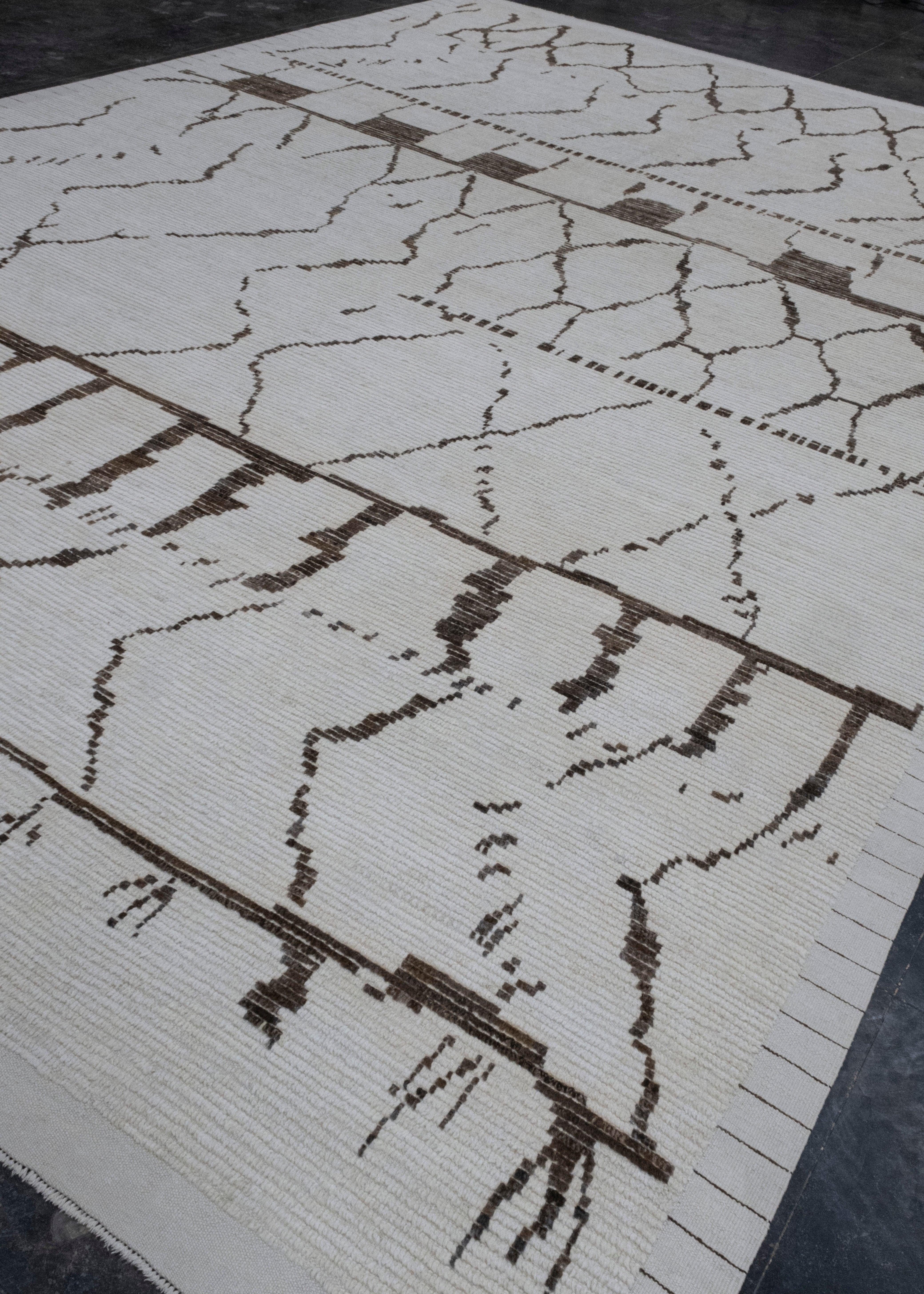 Hand-Knotted Hand Knotted Turkish Tulu Rug 11'9
