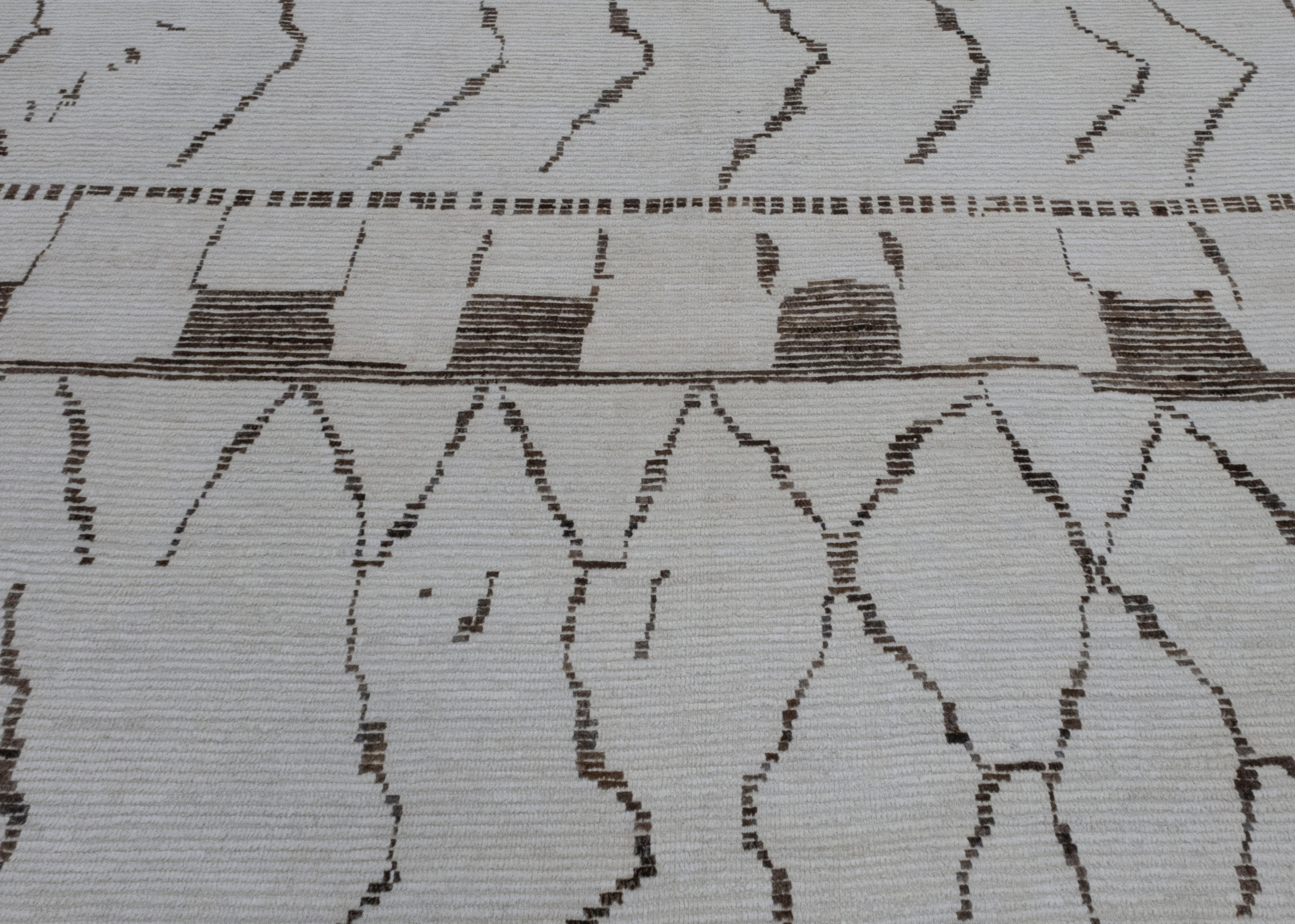 Wool Hand Knotted Turkish Tulu Rug 11'9