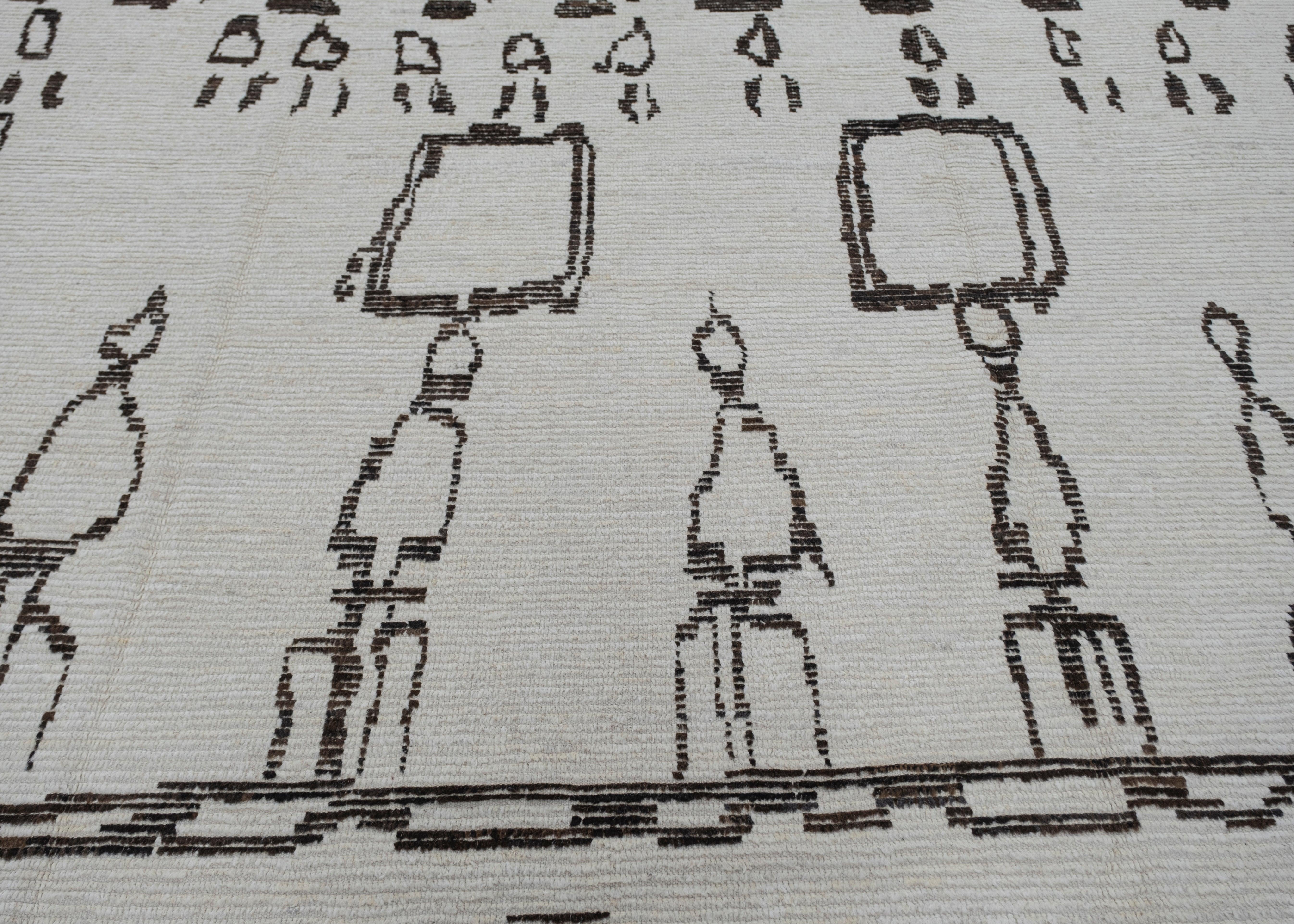 Alfombra Tulu Turca Anudada a Mano 12' x 15'11