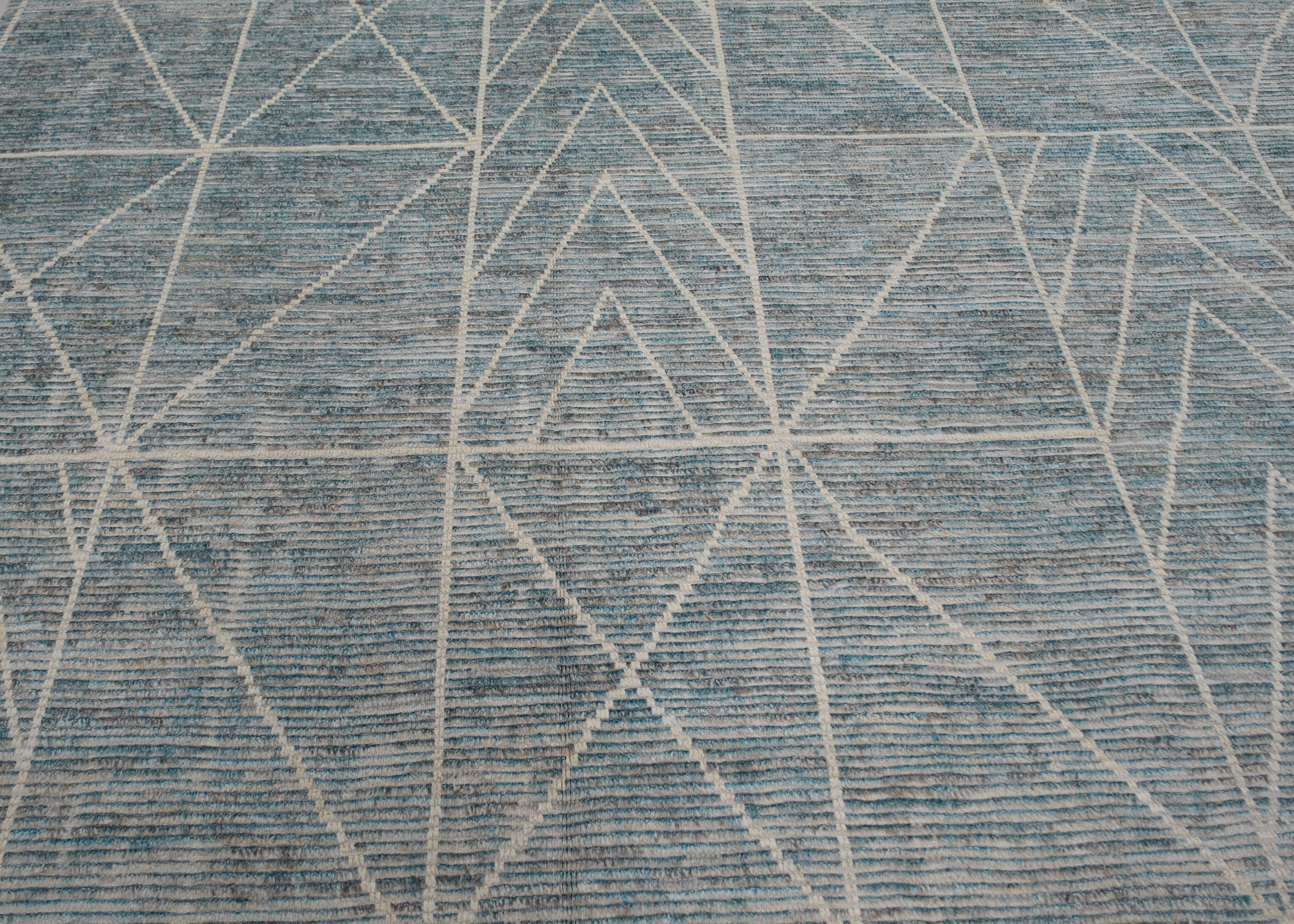 Oushak Rug Oriental Hand Knotted Turkish Oushak 4'11