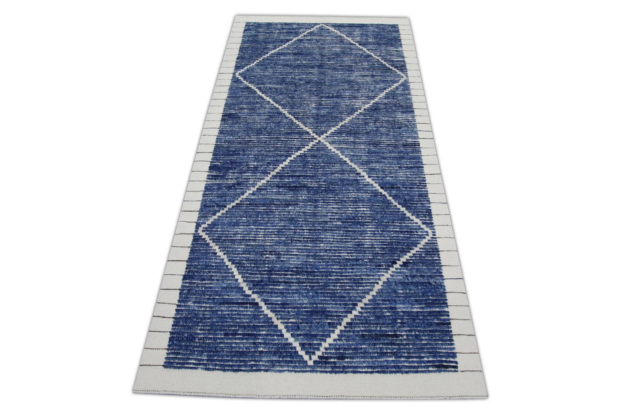 Contemporary Hand Knotted Turkish Tulu Rug 3'2
