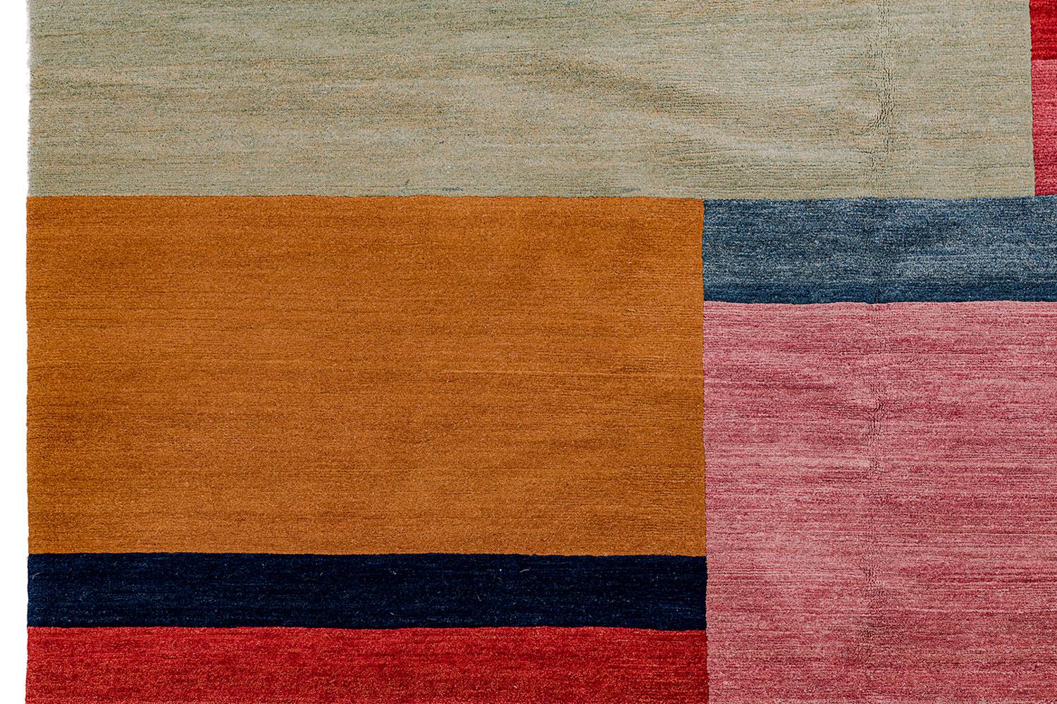 Youngtse-La Pandgen plateau rug by Odegard
This rug is hand-knotted Himalayan vegetable dyed wool and part of Odegard’s Textures In Geometry Collection. Selected wearing techniques are mixed with geometric forms to products designs that visually