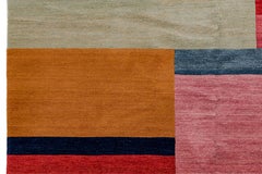 Alfombra de lana teñida a mano con tintes vegetales