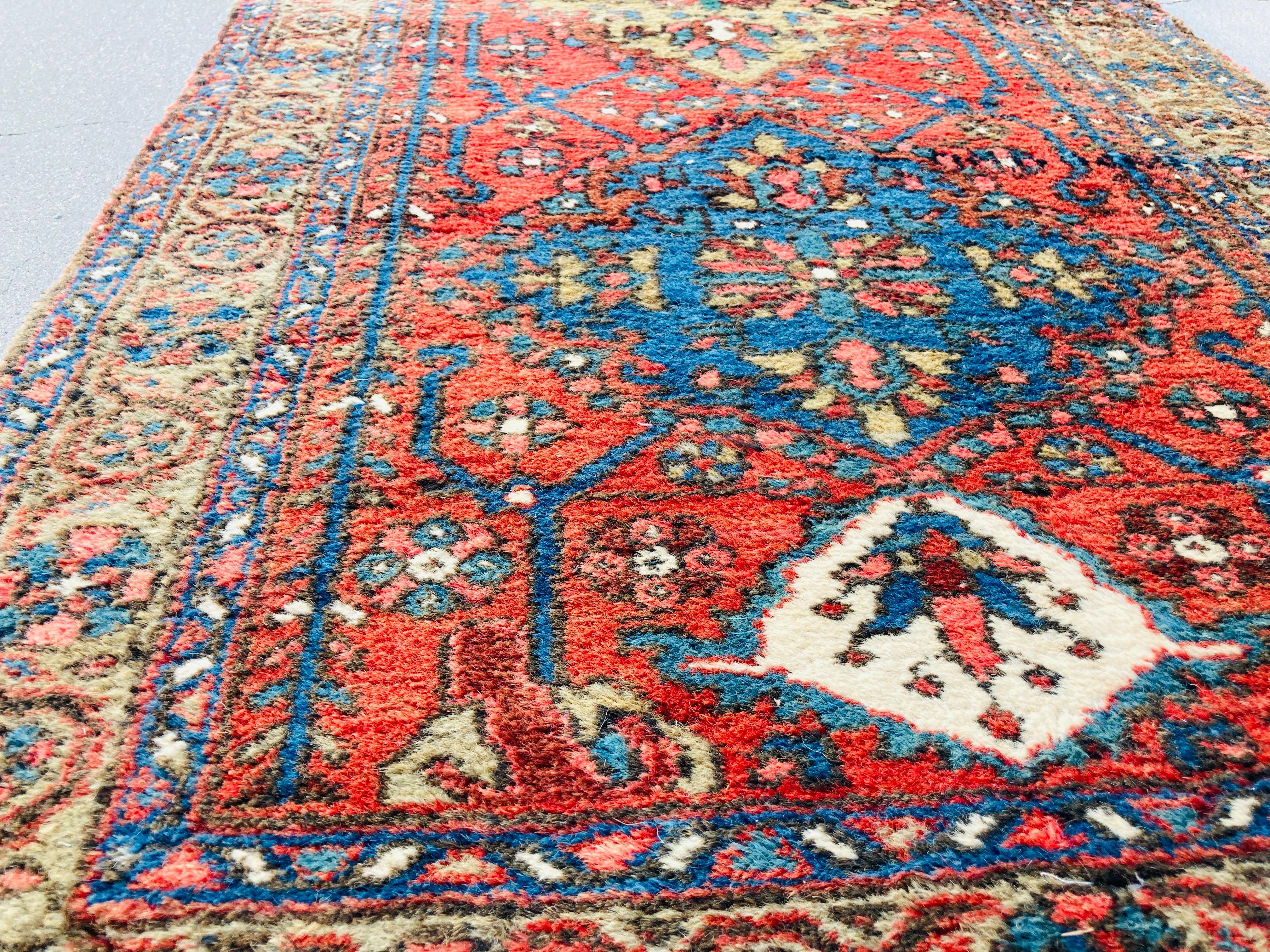 Hand Knotted Vintage Carpet Runner from Turkey For Sale 6
