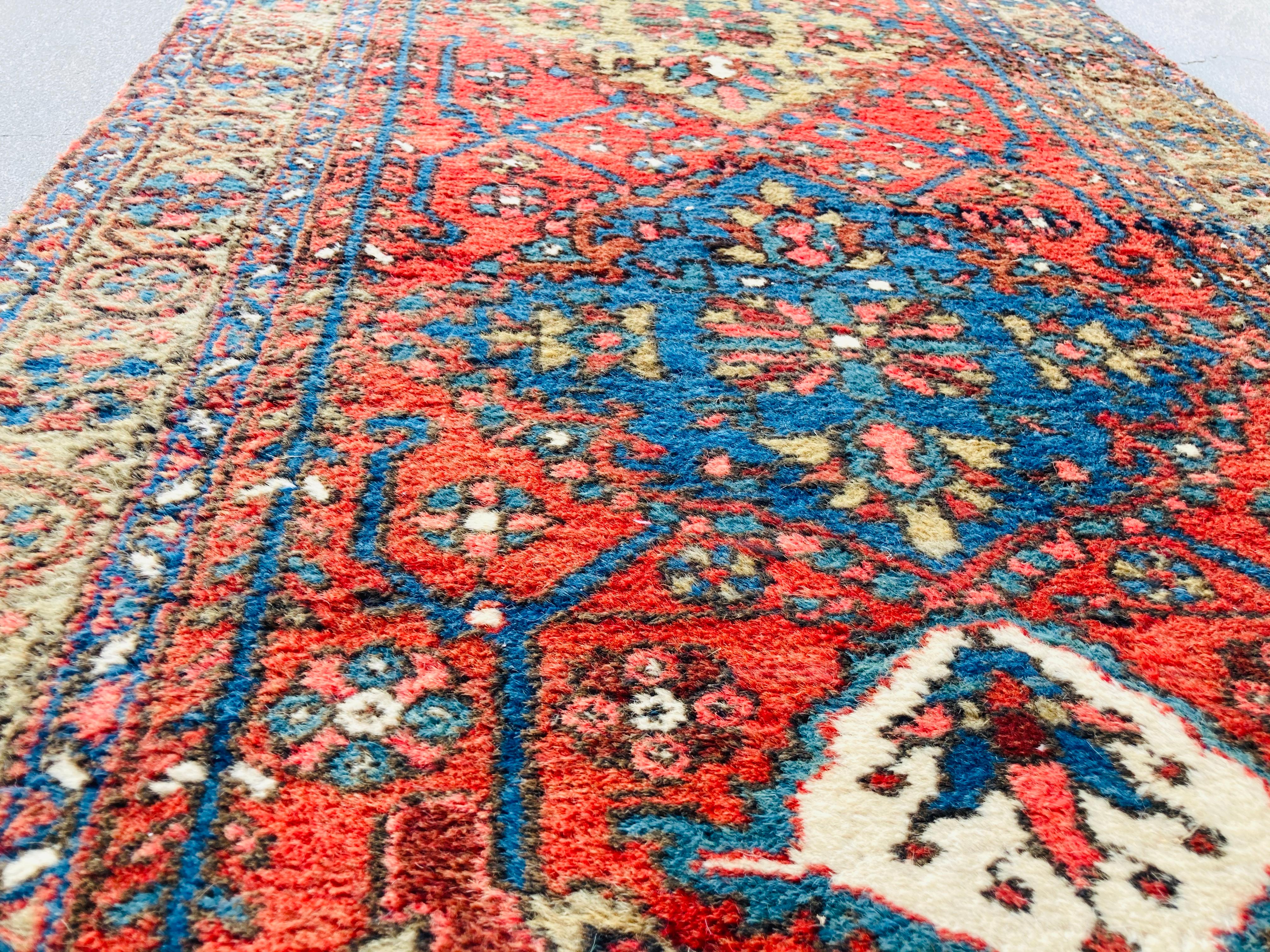 Hand Knotted Vintage Carpet Runner from Turkey For Sale 8