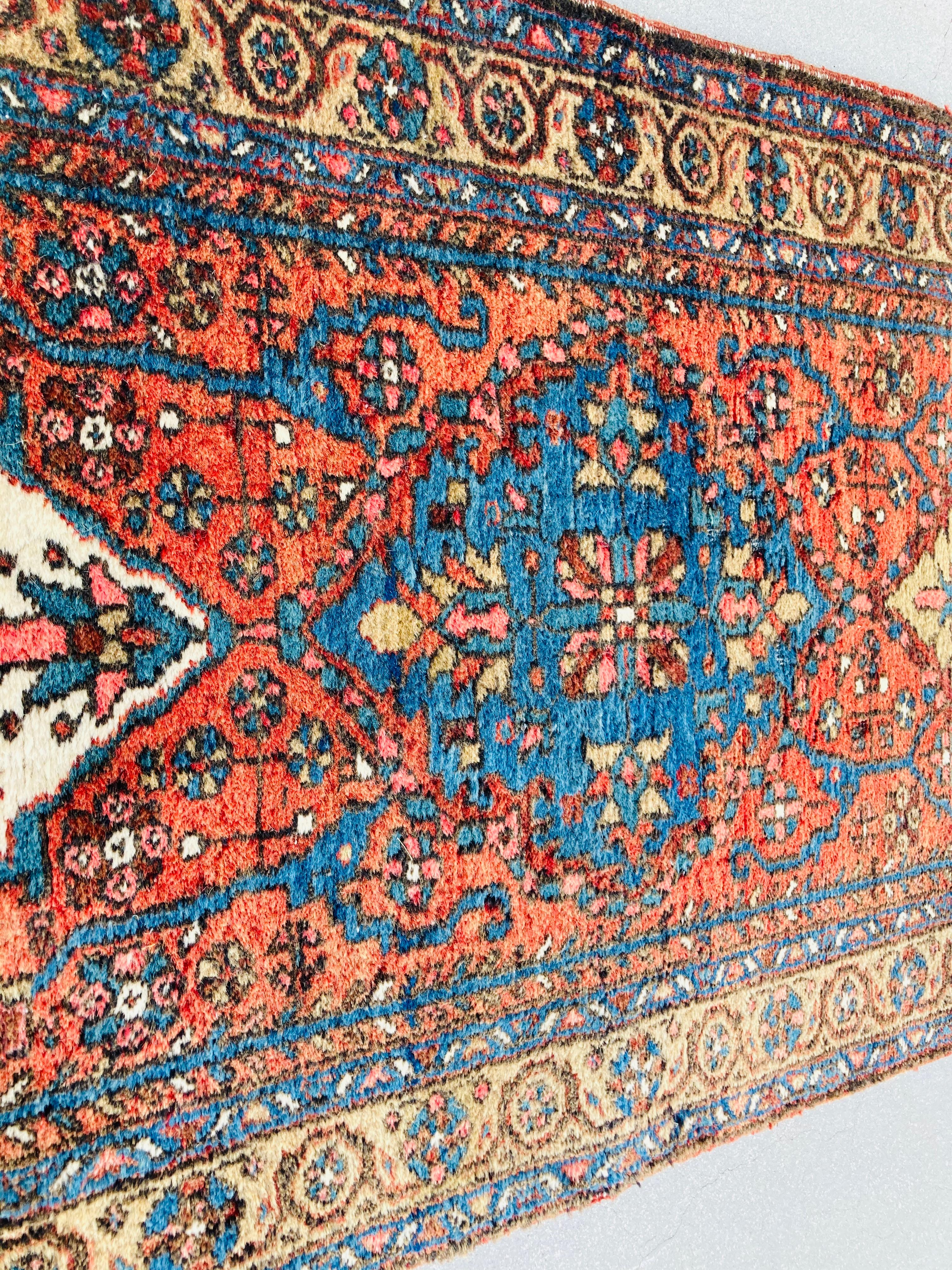 Hand-Knotted Hand Knotted Vintage Carpet Runner from Turkey For Sale