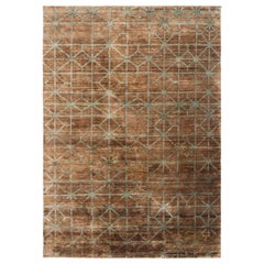 Hand Knotted Waterkeyn Medium Jute Rug in Terra by GAN