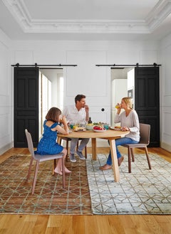 Hand Knotted Waterkeyn Small Jute Rug in Terra by GAN