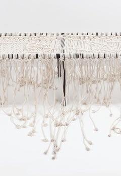 White Cotton, Hand Knotted Macrame Daybed