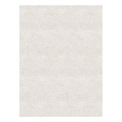 Hand Knotted White Wool Bamboo Silk Rug, Sand Castle, Medium, in Stock