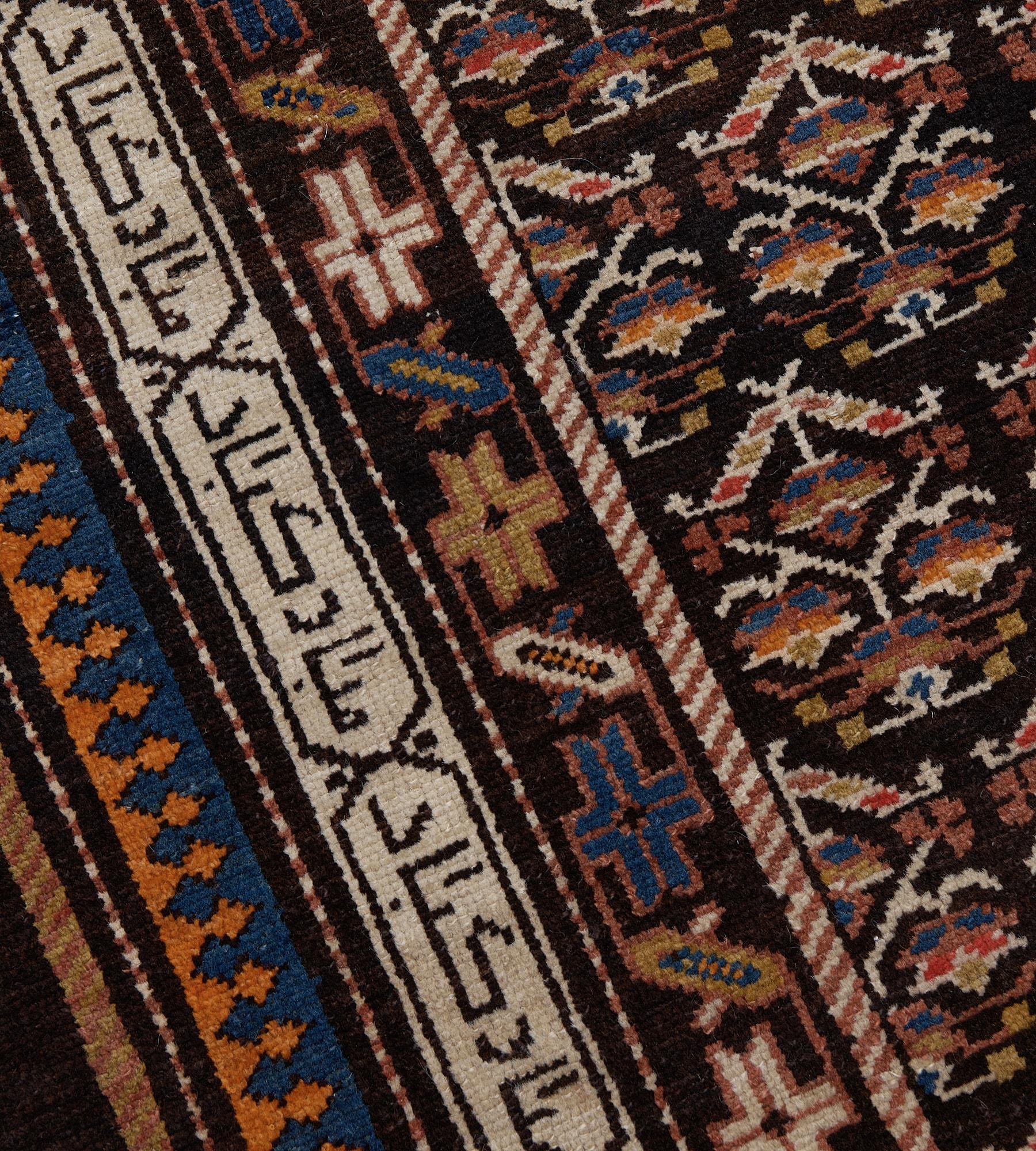 Handgeknüpfter antiker persischer Serab-Läufer aus Wolle aus der Zeit um 1920 (20. Jahrhundert) im Angebot