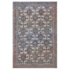 Hand-Knotted Wool Floral Persian Bakhtiairi Rug 14'2"x22'